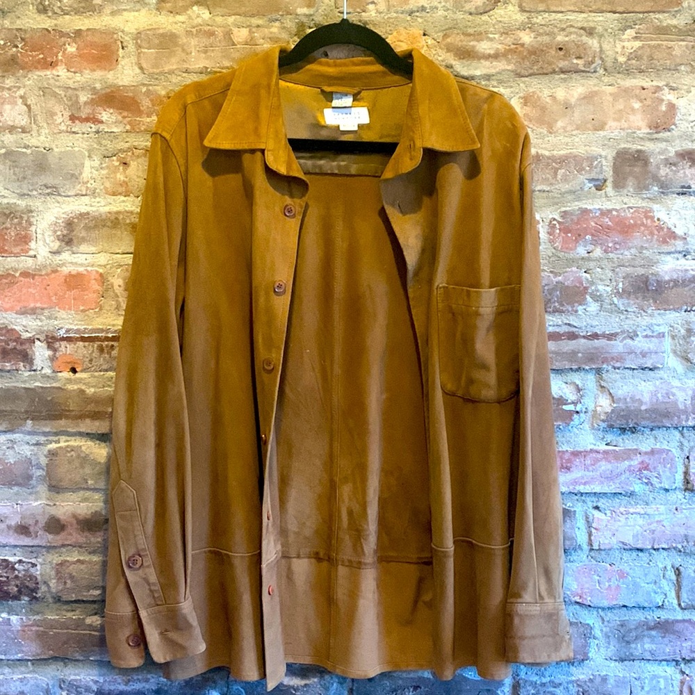 Barneys New York Genuine Leather Shirt M